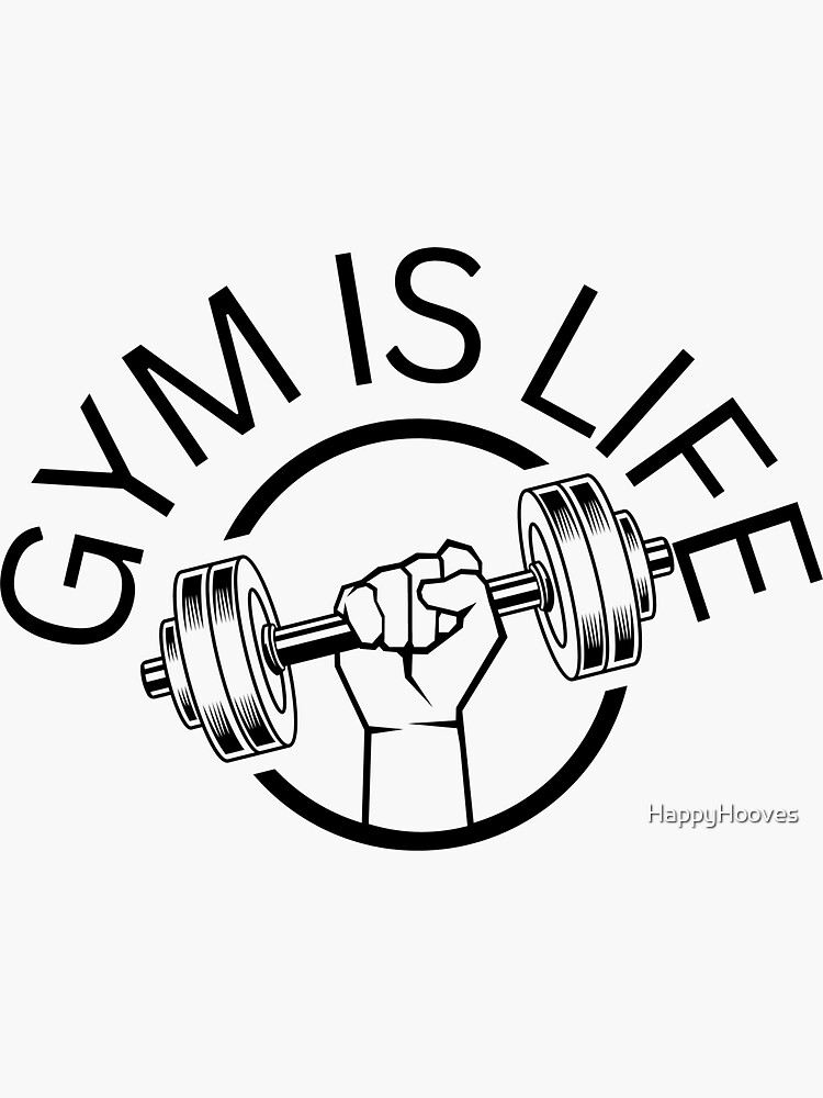 Gym Sticker Funny Workout Sticker for Water Bottle, Gym Motivation Sticker, Weightlifting Sticker, Eat Sleep Gym Repeat