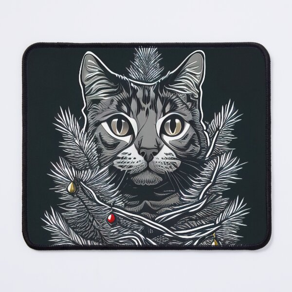 Item preview, Christmas cat inside christmas tree designed and sold by XmasPatterns.