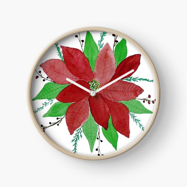 Merry Christmas Card Clock