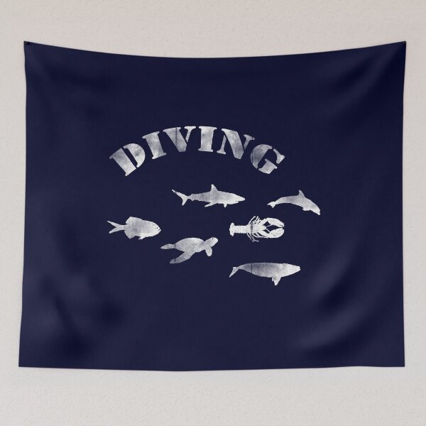 Item preview, Fishes, Diving. Sea Life. / Fische, Fischschwarm. Tauchen designed and sold by STYLESYNDIKAT.