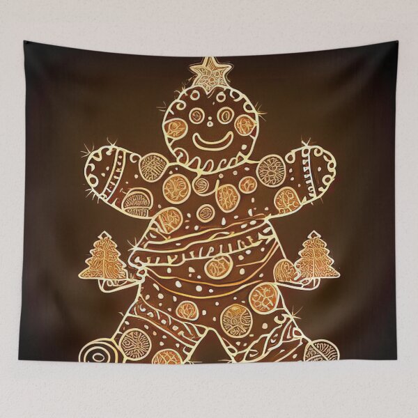 Item preview, Cute gingerbread christmas design designed and sold by XmasPatterns.