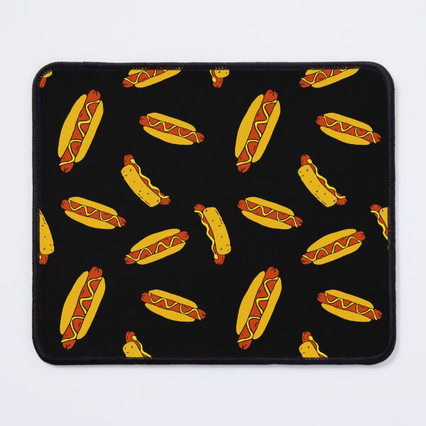 Item preview, Hot Dogs Fast Food Pattern designed and sold by HotHibiscus.