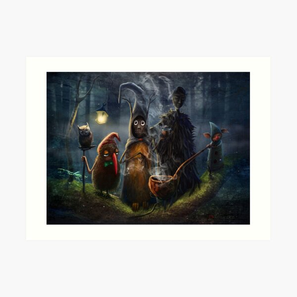 "The Pipe Smokers Tree" part 2 Art Print
