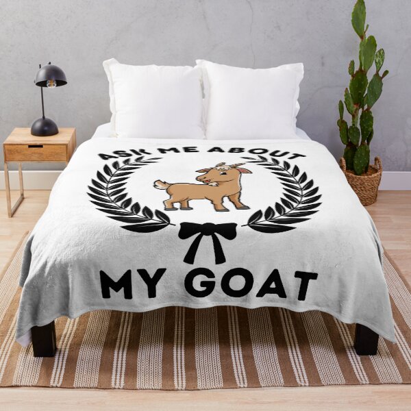 Item preview, Ask Me About My Goat | Funny Saying designed and sold by BopleDesigns.