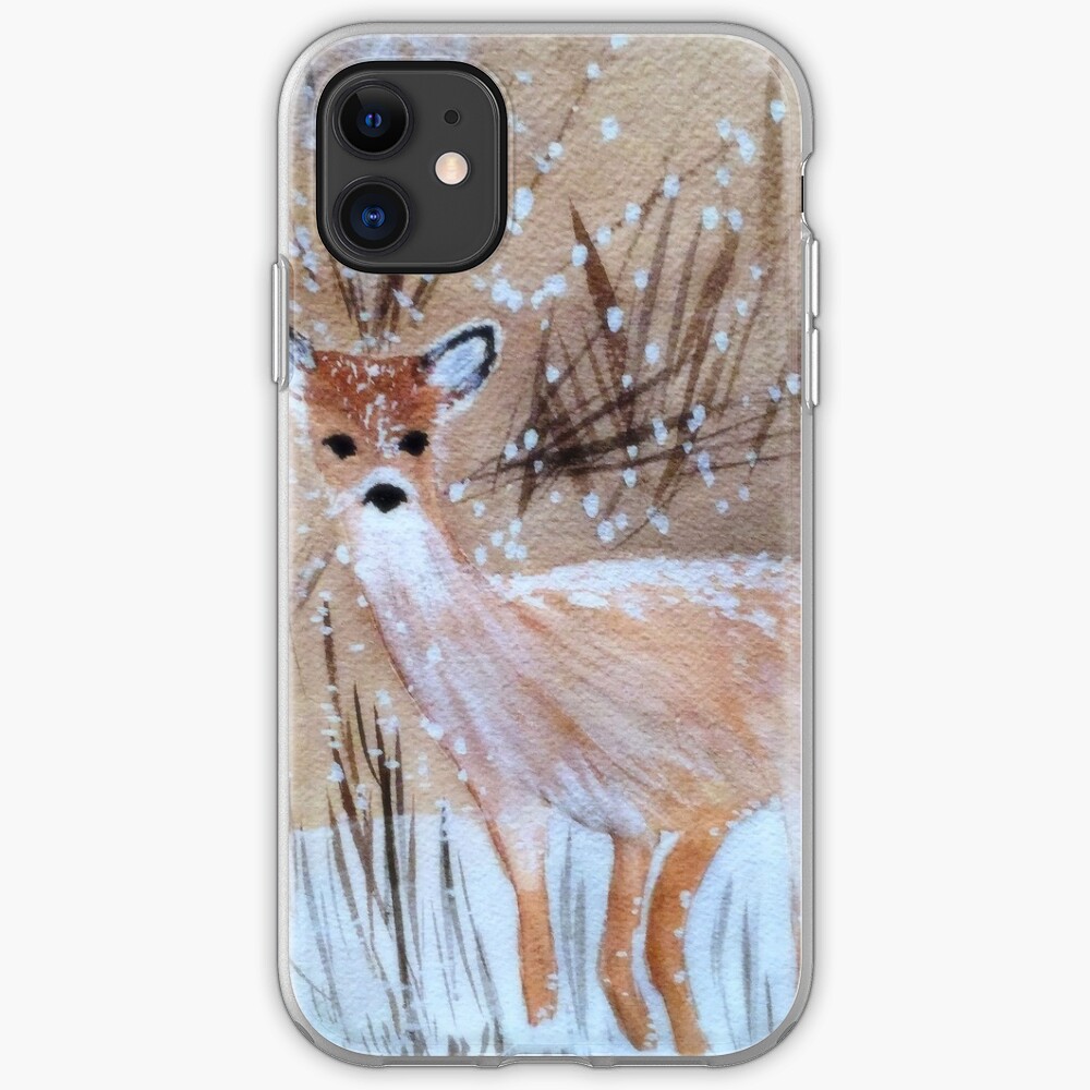Deer in the Snow iPhone Case & Cover