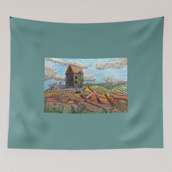 Item preview, 693 - PELE TOWER - DAVE EDWARDS - COLOURED PENCILS & INK - 2022 designed and sold by BLYTHART.