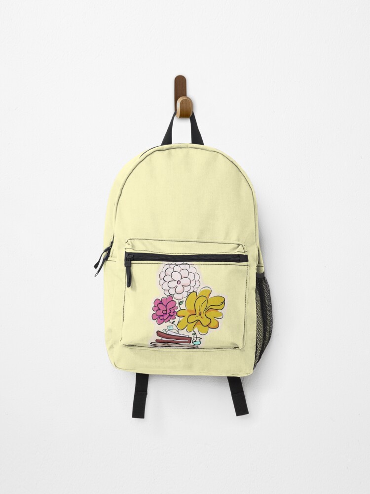 Thumbnail 1 of 3, Backpack, Books And Flowers designed and sold by RADesigns21.