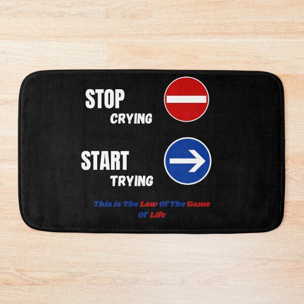 Item preview,  STOP CRYING START TRYING LIFE POSITIVE  t-shirt designed and sold by TamouStyle.