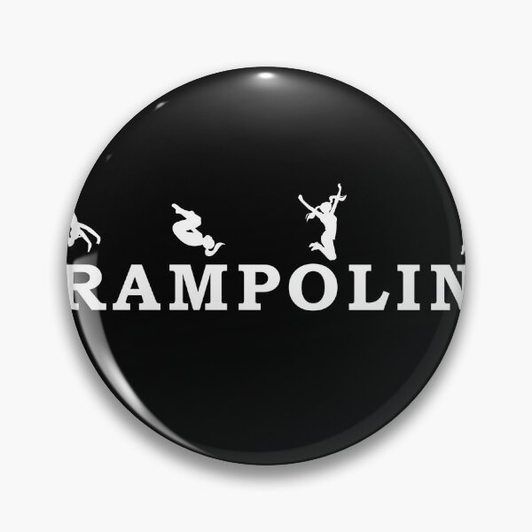 Artikelvorschau, Gymnastik-Trampolin-Silhouette und akrobatisches Sportzitat entworfen und verkauft von Rzelemenz.