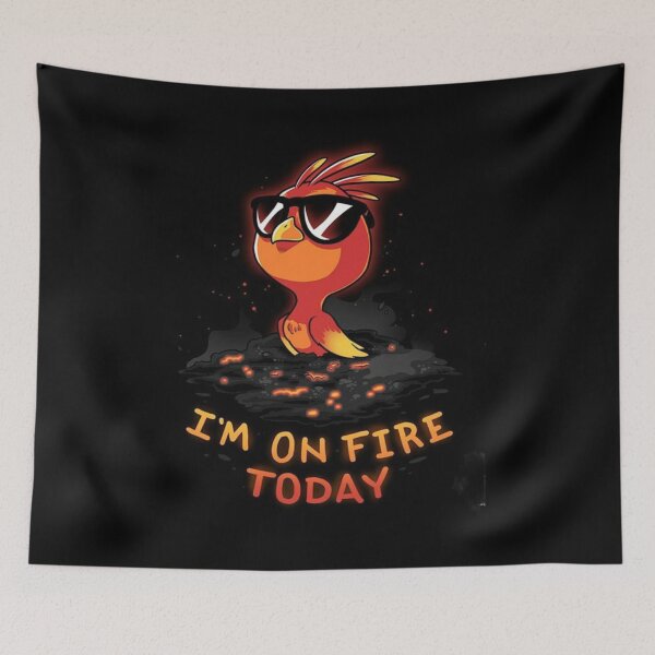 Item preview, Im On Fire Today / Cute Phoenix With Glasses designed and sold by Chris Mpasirogloy.