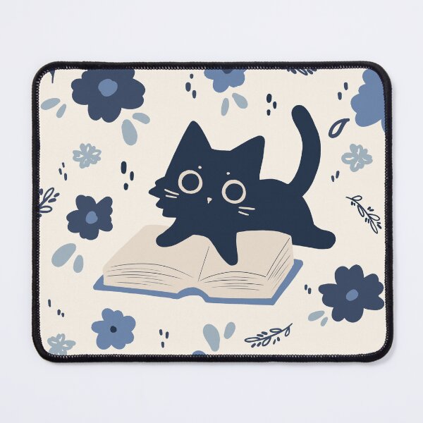 Item preview, cat on pile of books designed and sold by indiebookster.