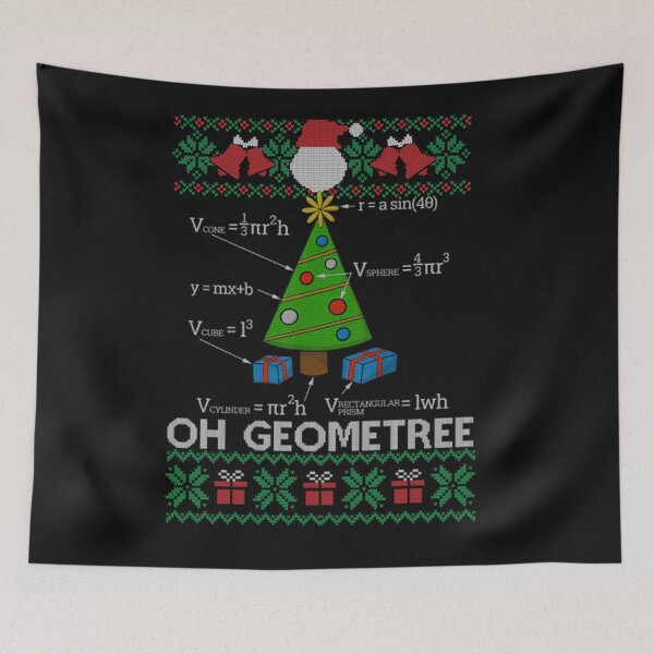 Item preview, Funny Math Geometry Christmas Tree Geometree Teacher Funny Christmas designed and sold by DeanPalmer09.