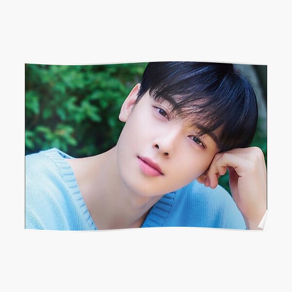  AOMACA Cha Eun Woo Star Poster Wall Poster 8 Canvas Poster Wall  Art Decor Print Paintings for Living Room 20x30inch(50x75cm) Unframe-style:  Posters & Prints