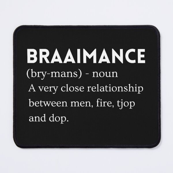 Item preview, Braaimance, a very close relationship between men, fire, tjop and dop - South African designed and sold by Huesoffun.