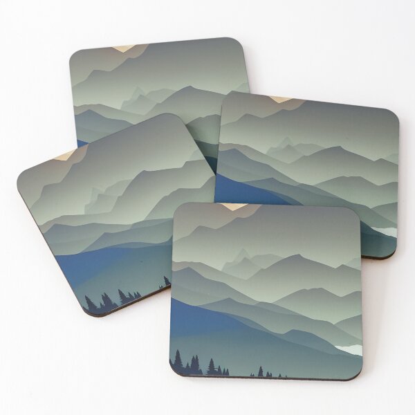 Item preview, Twilight Mountain Landscape Silhouette Minimalist, Ai Generated Art  designed and sold by ACC .