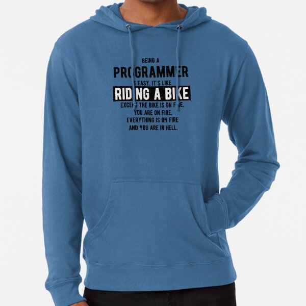 Item preview, Being a programmer is easy. It's like riding a bike - Funny Programming Jokes - Light Color designed and sold by Programming Jokes.
