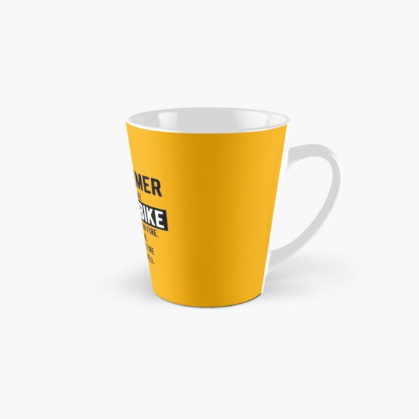 Being a programmer is easy. It's like riding a bike - Funny Programming Jokes - Light Color Tall Mug