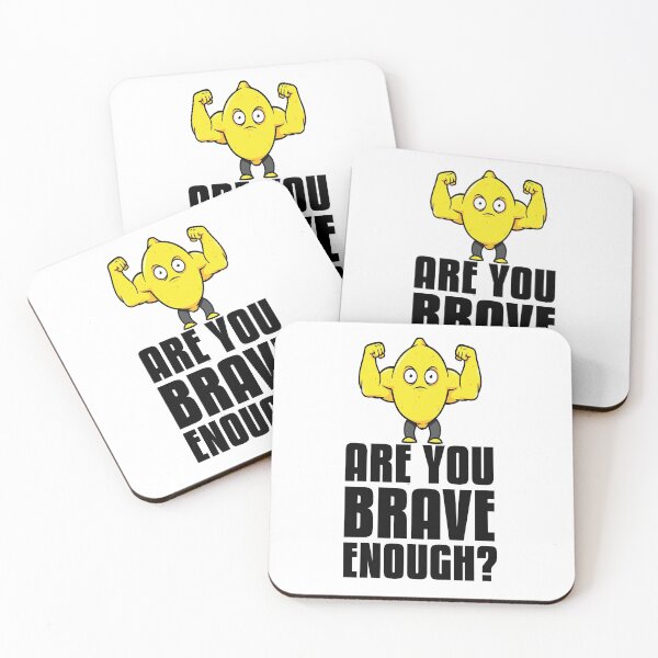 Item preview, Are You Brave Enough?  Jacked Lemon Bodybuilder Flexing Biceps Powerlifter Foodie designed and sold by ProjectX23.