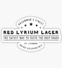 Dragon Age Red Lyrium Lager Sticker