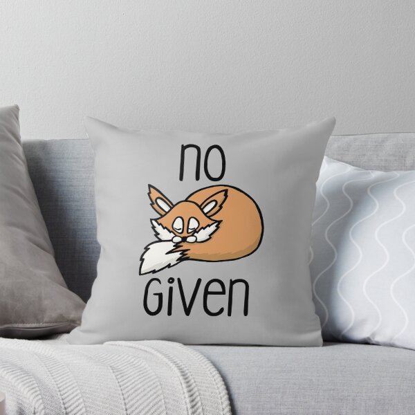 Item preview, No Fox Given - Cute Sleeping Fox - Funny Meme designed and sold by SteamerTees.