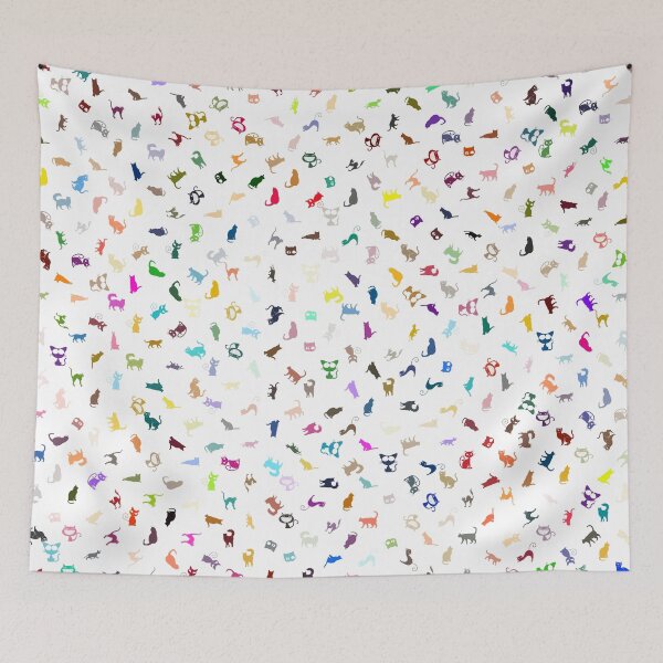 Item preview, Abstract Multi Color Cat Pattern designed and sold by Pixel4Art.