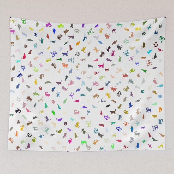 Item preview, Abstract Multi Color Cat Pattern designed and sold by Pixel4Art.