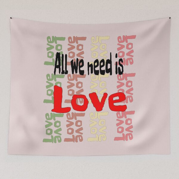 Item preview, All we need is love Lovely and perfect as a gift for a lover, friend or family member.  designed and sold by happygiftideas.