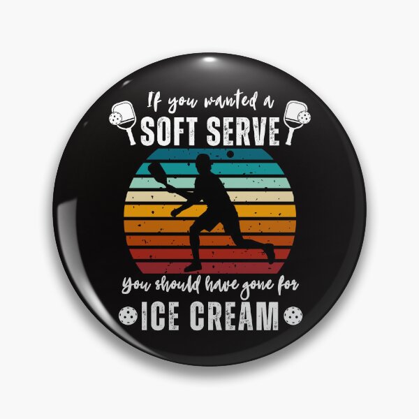 Item preview, Funny Pickleball Paddle a Retro Softserve Icecream Men Gifts Pickleball squad A retro team fun Men Women sports designed and sold by VINASU.