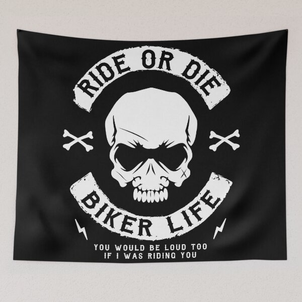 Item preview, BIKER - RIDE OR DIE designed and sold by ShirtWreck.