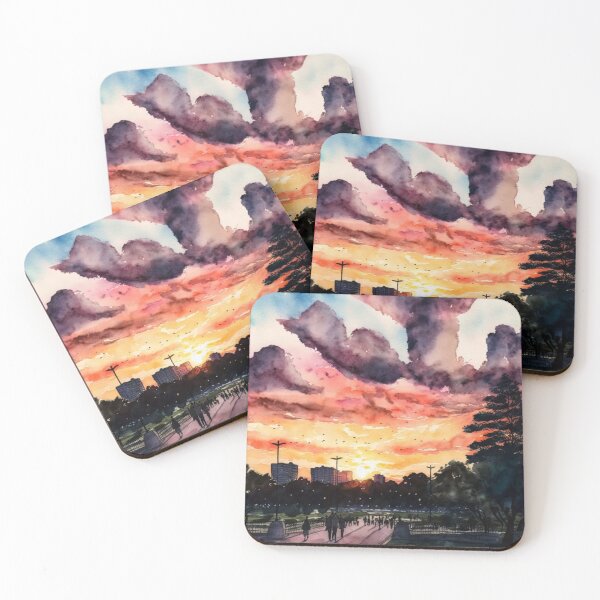 Item preview, Watercolor view Ueno Park Tokyo Asakusa designed and sold by Mirochan80.