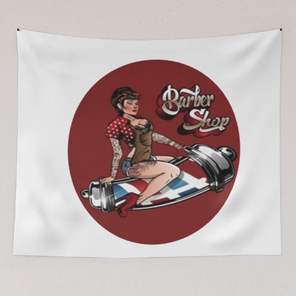 Item preview, Pin up Barber Shop designed and sold by Teixeira224.