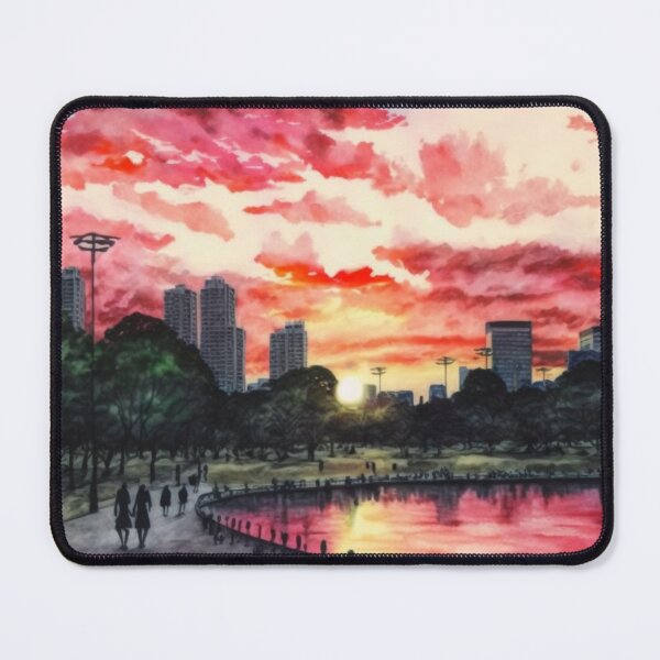 Item preview, Watercolor view Ueno Park Tokyo Asakusa designed and sold by Mirochan80.