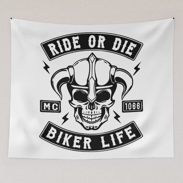 Item preview, BIKER - RIDE OR DIE designed and sold by ShirtWreck.