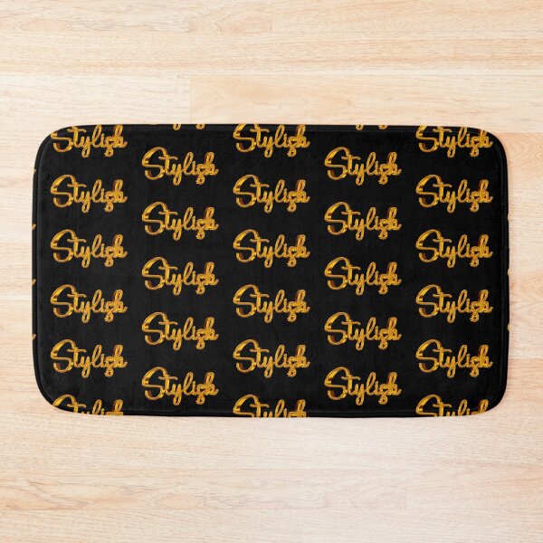 Item preview, The Word Stylish in Shiny Gold Script Typography designed and sold by Cawaiico.