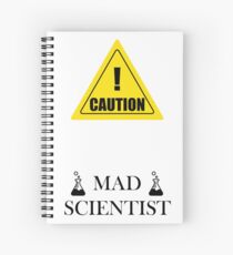 Cuaderno de espiral ¡Precaución! Científico loco