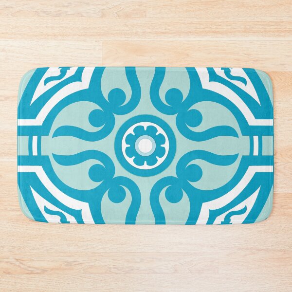 Item preview, Four Fishes Are Playing Water Flower Geometric Pattern designed and sold by Moyanana.