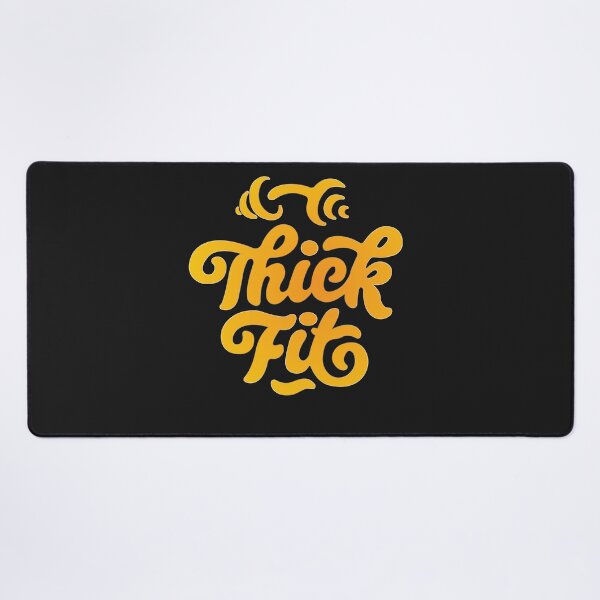 Item preview, "Thick FIt" Gym typography tshirt, sticker with dumbbell sign designed and sold by vikyky.