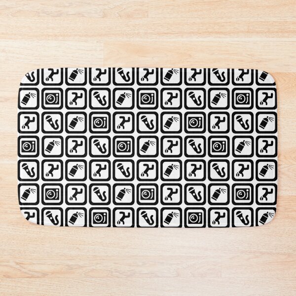 Item preview, HIP HOP ELEMENTS PATTERN BLK designed and sold by HUSTLE-N-FAITH.