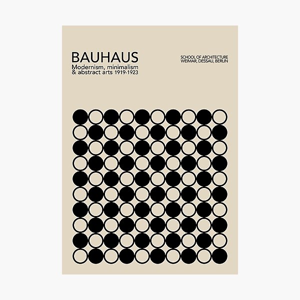 Bauhaus School poster