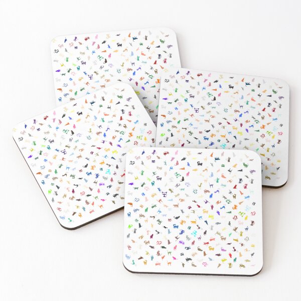 Item preview, Abstract Multi Color Cat Pattern designed and sold by Pixel4Art.