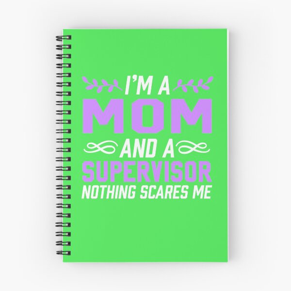 Item preview, I'm A Mom & Supervisor Nothing Scares Me designed and sold by AlwaysAwesome.