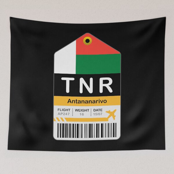 Artikelvorschau, Antananarivo Luggage Tag - Airport entworfen und verkauft von oclatikaz.