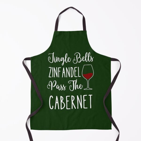 Item preview, Jingle Bells Zinfandel Pass the Cabernet Funny Christmas (dark background compatible) designed and sold by natcat-designs.
