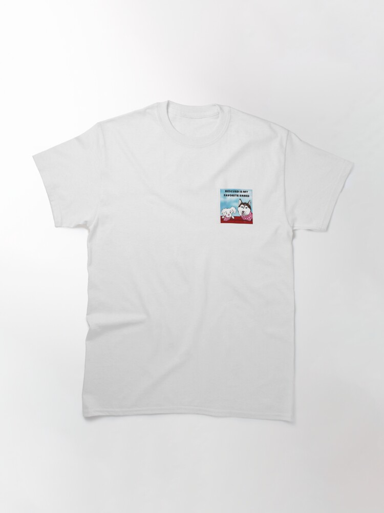 Thumbnail 3 of 7, Classic T-Shirt, Rescue Dog Advocate designed and sold by RBCat007.