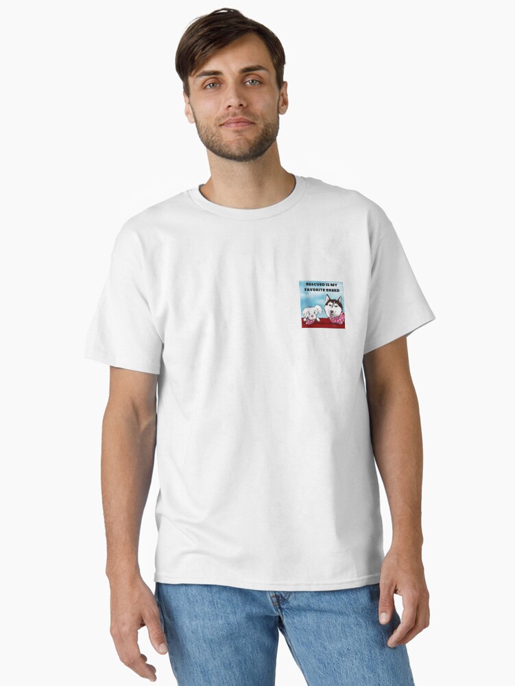 Thumbnail 2 of 7, Classic T-Shirt, Rescue Dog Advocate designed and sold by RBCat007.