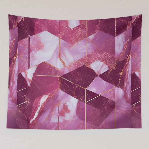 Item preview, Pink Gold Marble Texture Geometric designed and sold by Ascooepics.