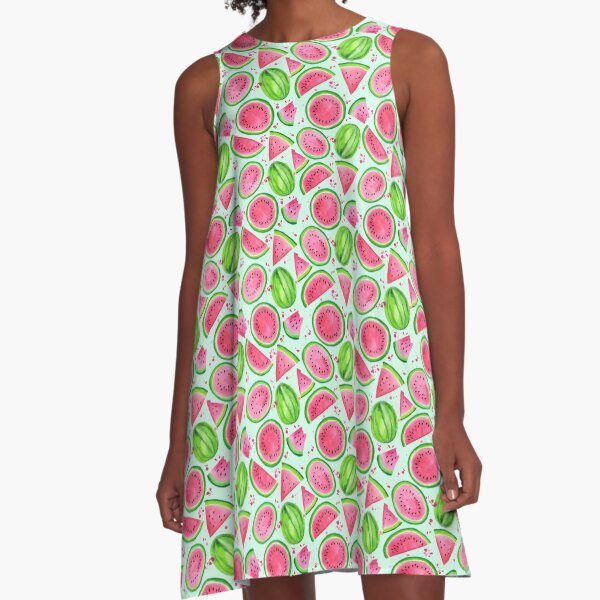 Melons | Mint A-Line Dress