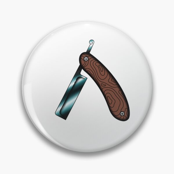 Item preview, Barber knife tattoo design designed and sold by SunkBubble.