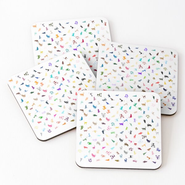 Item preview, Abstract Multi Color Cat Pattern designed and sold by Pixel4Art.