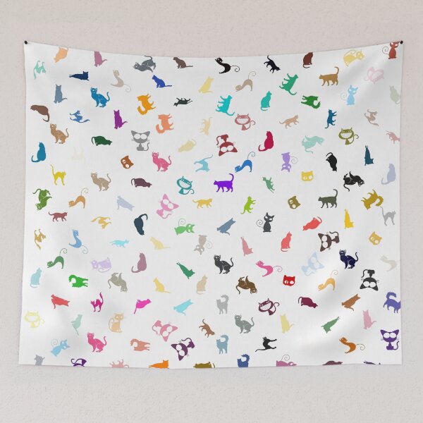 Item preview, Abstract Multi Color Cat Pattern designed and sold by Pixel4Art.